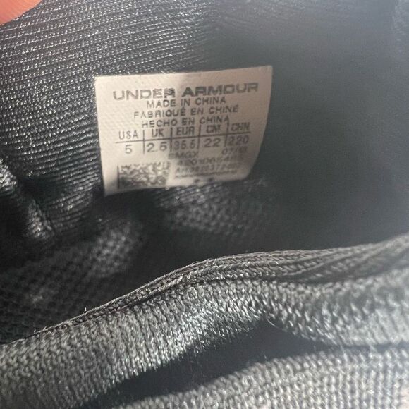 Under Armour Womens UA Adapt Black Training‎ Shoes Lace Up Black US 5 - Picture 9 of 9